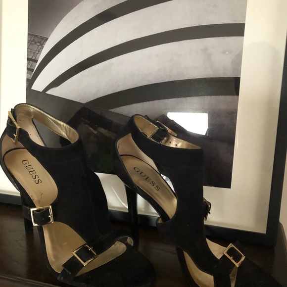 Guess Suede 4” Heel Sandals - Picture 2 of 5